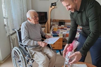Gratulace dubnovým oslavencům a návštěva pana starosty Ing. Tomáše Kirbse