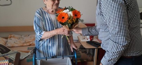 Gratulace květnovým oslavencům spojená s návštěvou starosty Ing. Tomáše Kirbse